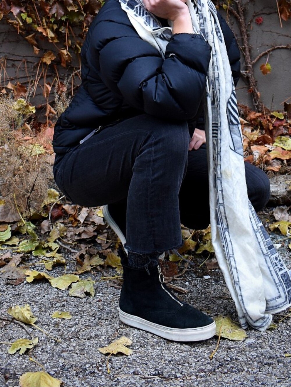 Celine Suede Shearling Zip Front Boots
